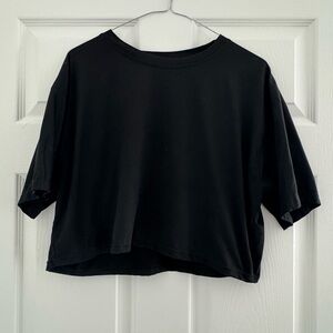 Black Fairycore Crop Top Ribbon Backing